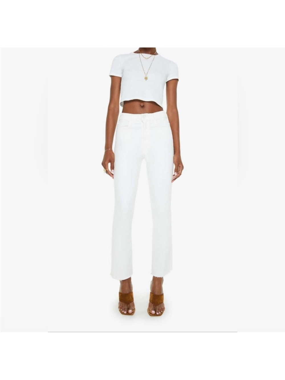 MOTHER The Hustler Ankle Fray Jeans size 26